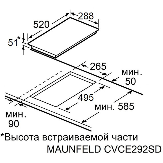 Электрическая варочная поверхность Maunfeld EVCE292SDPBK фото 7