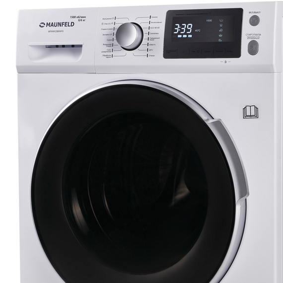 Стиральная машина c сушкой инвертором и паром Maunfeld MFWM1586WHS фото 8