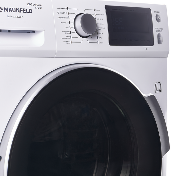 Стиральная машина c сушкой инвертором и паром Maunfeld MFWM1586WHS фото 16
