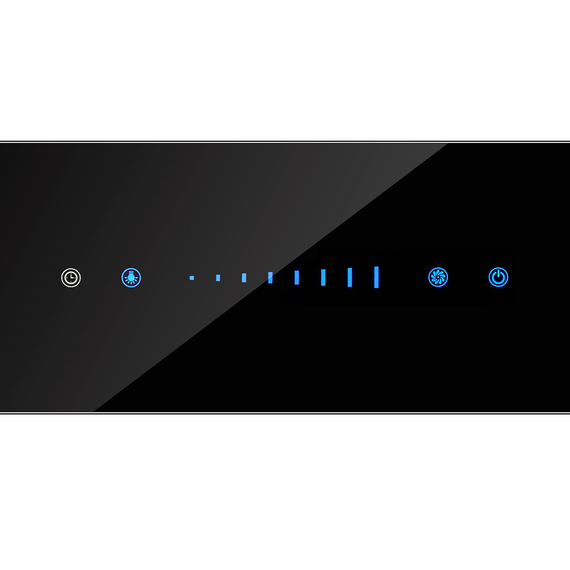 Вытяжка Maunfeld Prestige 90 Inox (чёрное стекло) фото 2