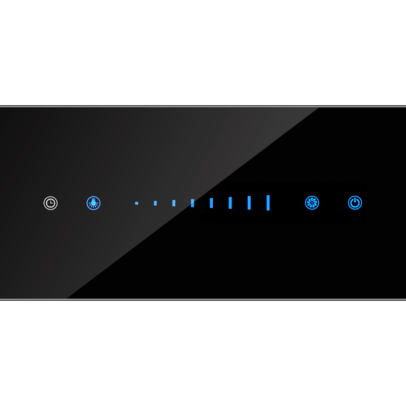 Вытяжка Maunfeld Prestige 90 Inox (чёрное стекло) фото 8