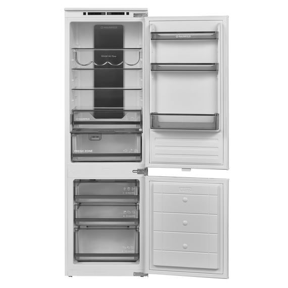 Встраиваемый двухкамерный холодильник Maunfeld MBF177NFWHGR Inverter фото 3