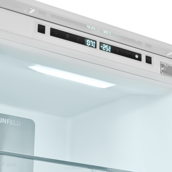 Встраиваемый двухкамерный холодильник Maunfeld MBF177NFWHGR Inverter фото 13