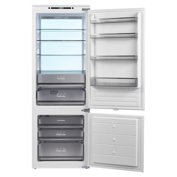Встраиваемый двухкамерный холодильник Maunfeld MBF193NFW1GR Inverter фото 3