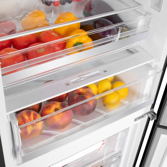 Двухкамерный холодильник Maunfeld MFF200NFB Inverter фото 3