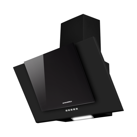 Вытяжка Maunfeld Wind 60 A Black (чёрное стекло) фото 