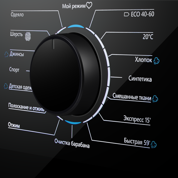 Стиральная машина c инвертором и паром Maunfeld MFWM1410STWH03 фото 5