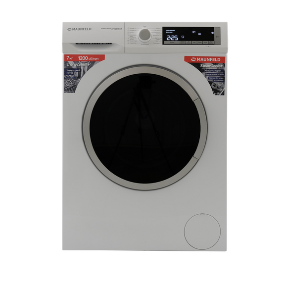 Стиральная машина с инвертором и паром Maunfeld MFWM127WH200 ST INVERTER SLIM фото 6