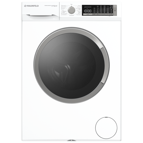 Стиральная машина с инвертором и паром Maunfeld MFWM127WH200 ST INVERTER SLIM фото 