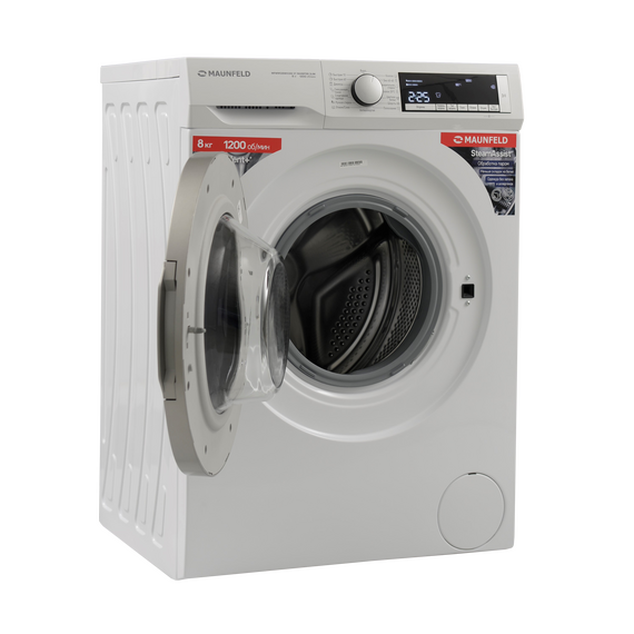 Стиральная машина с инвертором и паром Maunfeld MFWM128WH300 ST INVERTER SLIM фото 7
