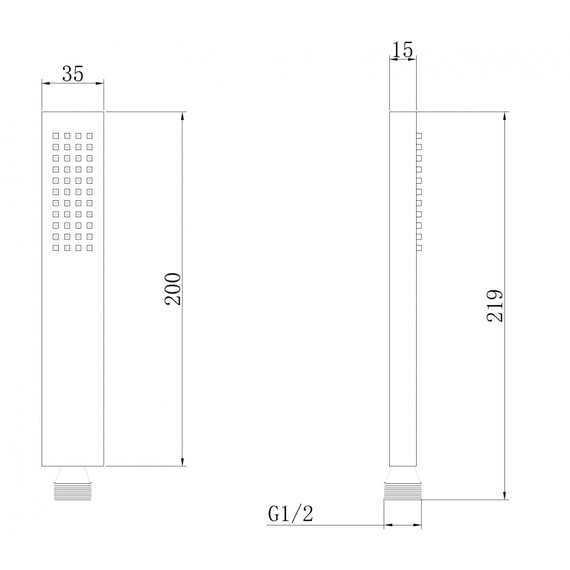 Ручной душ Abber AF0050SP, сатин фото 2
