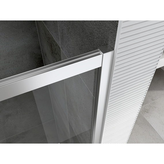 Душевое ограждение Abber Schwarzer Diamant 100х60 см AG301005-S605, хром/прозрачное фото 4