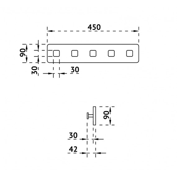 Набор крючков ABBER Stein AS1650, цвет белый матовый фото 2