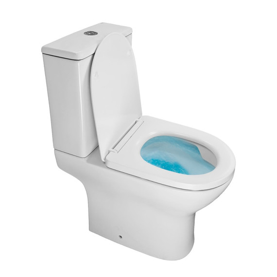 Унитаз-компакт безободковый Azario Mist AZ-45T с быстросъемным сиденьем микролифт (система смыва Торнадо) фото 9