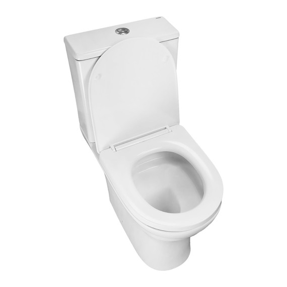 Унитаз-компакт безободковый Azario Mist AZ-45T с быстросъемным сиденьем микролифт (система смыва Торнадо) фото 6