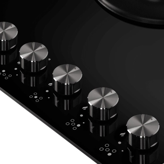 Газовая варочная поверхность Maunfeld EGHG.75.83CB/G (чёрное стекло) фото 5