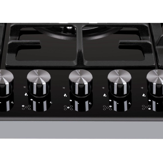 Газовая варочная поверхность Maunfeld EGHG.75.83CB/G (чёрное стекло) фото 7