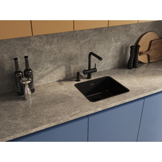 Дозатор для моющего средства сенсорный OM-09 sensor gb 4995101, графит фото 3