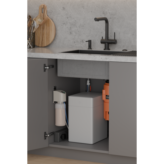 Дозатор для моющего средства сенсорный OM-09 sensor gm 4995106, вороненая сталь фото 4