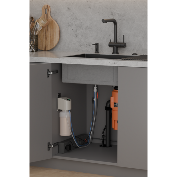 Дозатор для моющего средства сенсорный OM-09 sensor gm 4995106, вороненая сталь фото 5