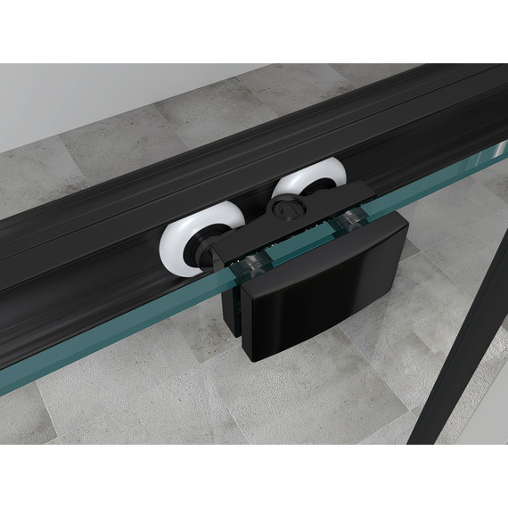 Душевое ограждение Abber Schwarzer Diamant 110х90 см AG30110B5-S90B5, чёрный/прозрачное фото 3