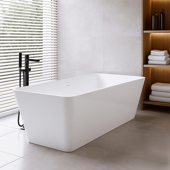 Ванна отдельностоящая Azario MELADO 170x56 см AZ-7001-17W фото 8