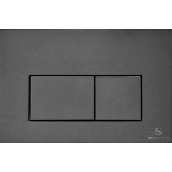 Инсталляция для подвесного унитаза Grocenberg GS3050-KM3070BG с кнопкой смыва графит фото 2