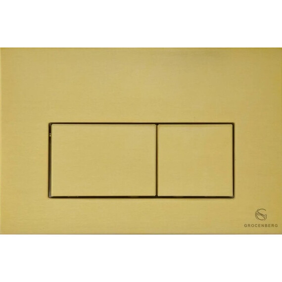 Кнопка смыва GROCENBERG KM3070MG, золото матовое фото 