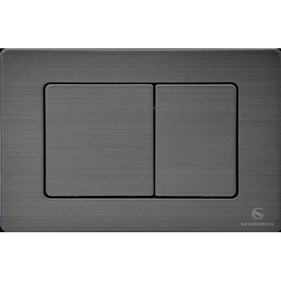 Кнопка смыва GROCENBERG KM3080BG, графит фото 