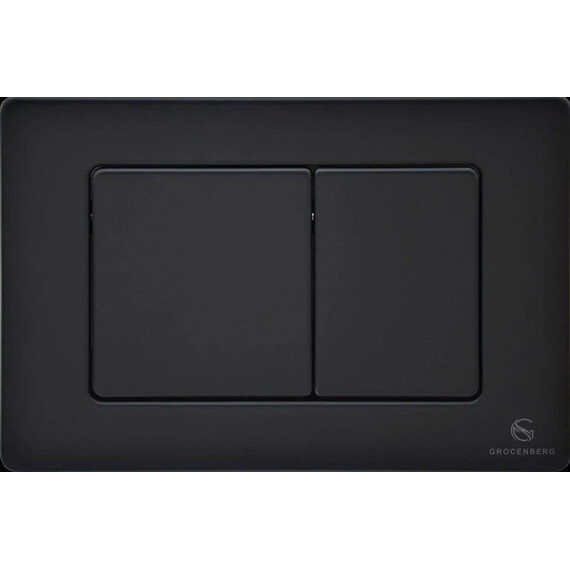 Кнопка смыва GROCENBERG KM3080BL, чёрный матовый фото 