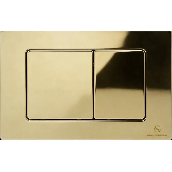 Кнопка смыва GROCENBERG KM3080GO, золото фото 