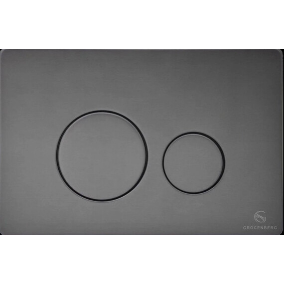 Кнопка смыва GROCENBERG KM3090BG, графит фото 