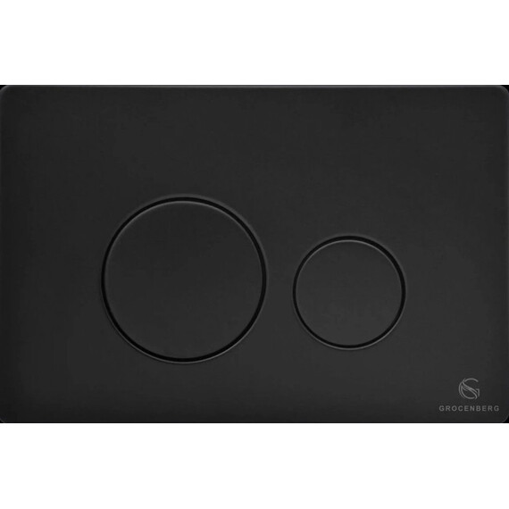 Кнопка смыва GROCENBERG KM3090BL, чёрный матовый фото 
