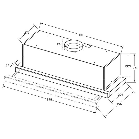 Вытяжка Korting KHP 9815 GN (чёрное стекло) фото 3