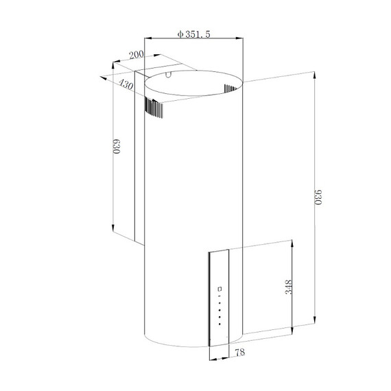 Вытяжка Korting KHC 35969 DN Cylinder фото 2