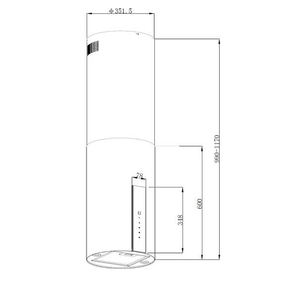 Вытяжка Korting KHA 35808 DN Cylinder фото 2