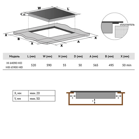 Индукционная варочная поверхность Korting HIB 65900 HID фото 10