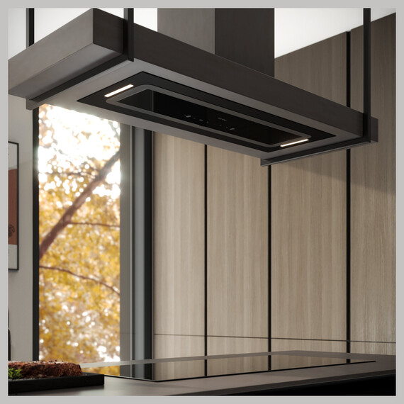 Вытяжка Korting KHI 9099 ICGN (чёрное стекло) фото 10