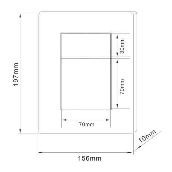 Кнопка смыва пневматическая Abber AC0123 фото 2