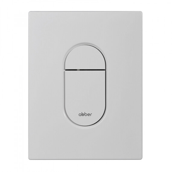 Кнопка смыва пневматическая Abber AC0124MW, белый матовый фото 