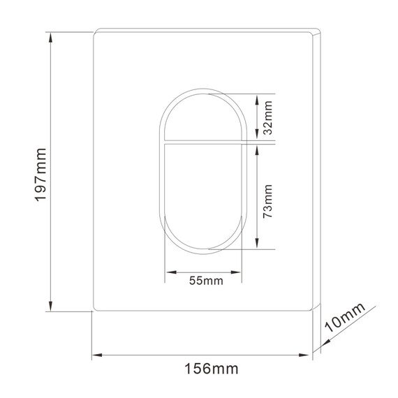 Кнопка смыва пневматическая Abber AC0124MW, белый матовый фото 2
