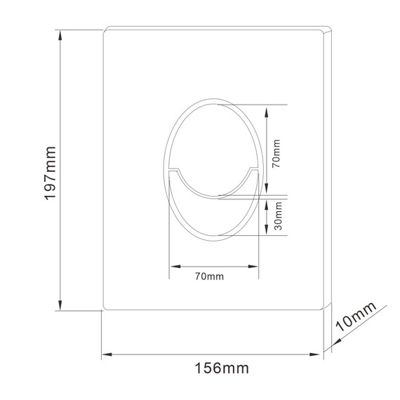 Кнопка смыва пневматическая Abber AC0125NG, никель фото 2
