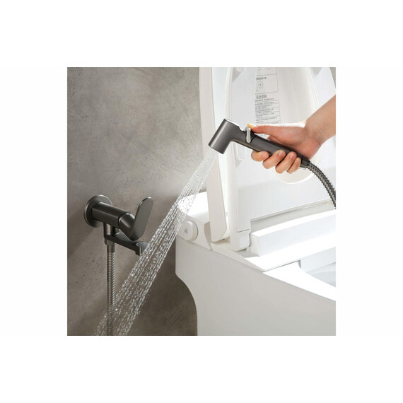 Набор для гигиенического душа Aquatek Альфа AQ1919BGM (со скрытой частью) оружейная сталь фото 7