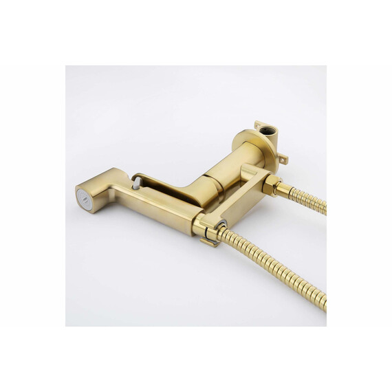 Набор для гигиенического душа Aquatek Альфа AQ1919BG (со скрытой частью) золото шлифованное фото 8