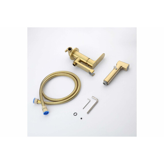 Набор для гигиенического душа Aquatek Альфа AQ1919BG (со скрытой частью) золото шлифованное фото 9