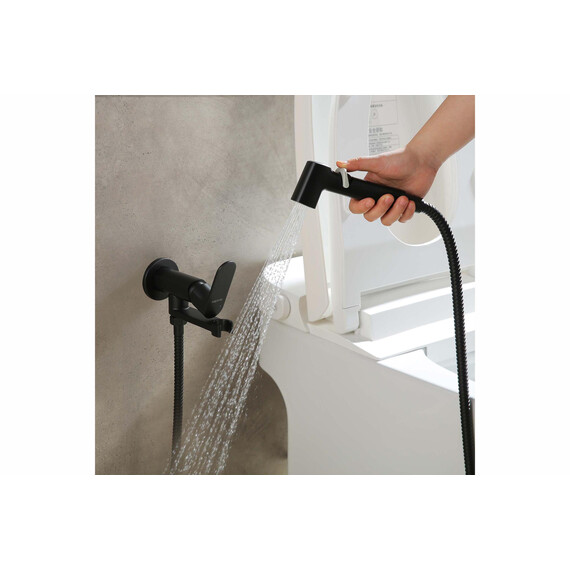 Набор для гигиенического душа Aquatek Альфа AQ1919MB (со скрытой частью) чёрный матовый фото 7