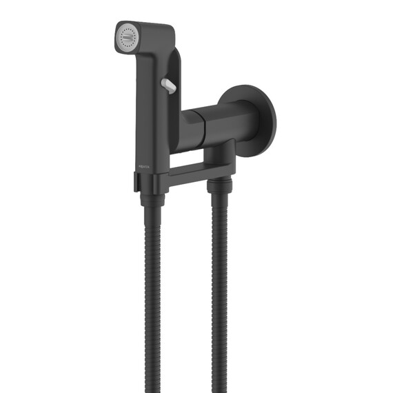 Набор для гигиенического душа Aquatek Альфа AQ1919MB (со скрытой частью) чёрный матовый фото 