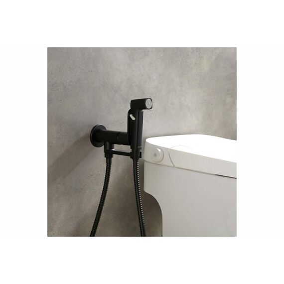 Набор для гигиенического душа Aquatek Альфа AQ1919MB (со скрытой частью) чёрный матовый фото 4