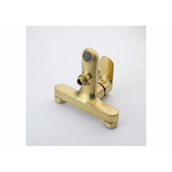 Смеситель для ванны Aquatek Альфа AQ1940BG, золото шлифованное фото 7