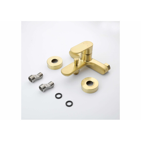 Смеситель для ванны Aquatek Альфа AQ1940BG, золото шлифованное фото 8